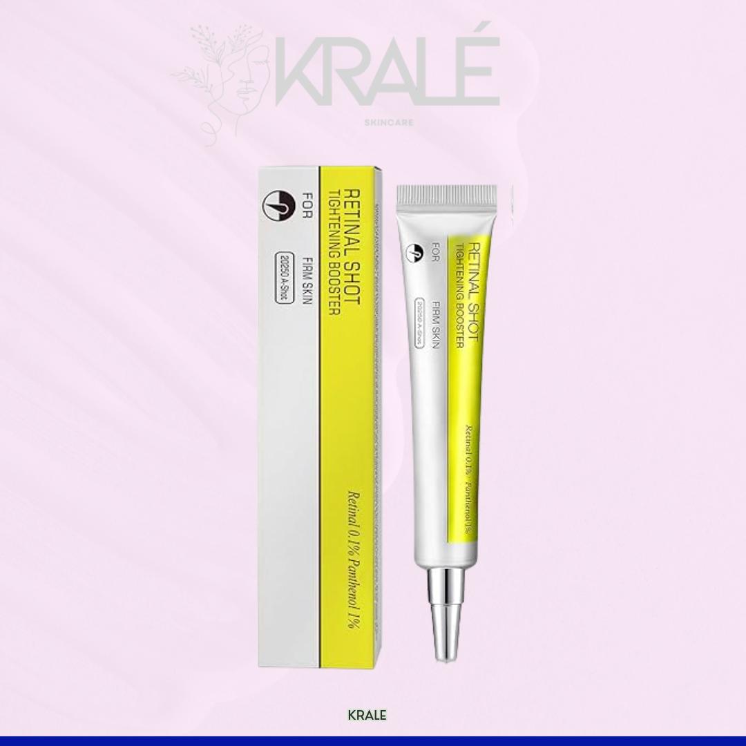 Retinal Shot - Refuerzo de apriete con 0.1% de esencia de retinol retiniano, paquete de 3 minimizadores de poros, arrugas y líneas finas, piel reafirmante, antienvejecimiento