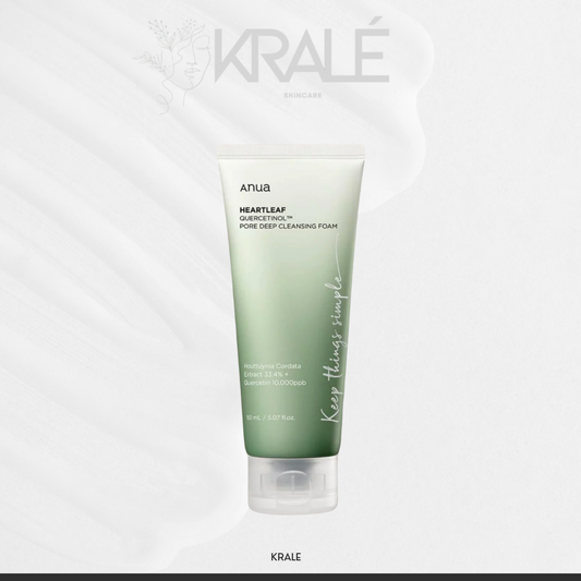 Anua - Espuma Limpiadora Heartleaf Quercetinol Pore Deep Cleansing Foam [2024 Version - 150ml]