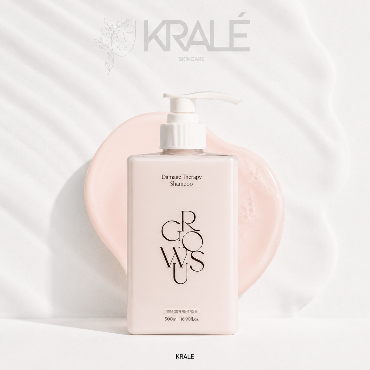 Shampoo reparador GROWUS Damage Therapy Shampoo EX 500 ml – KRALÉ Guatemala