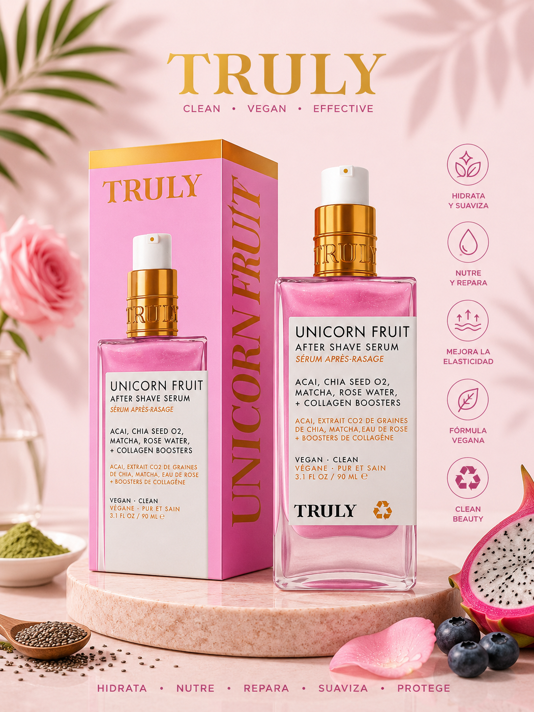 TRULY Unicorn Fruit After Shave Serum 90ml
