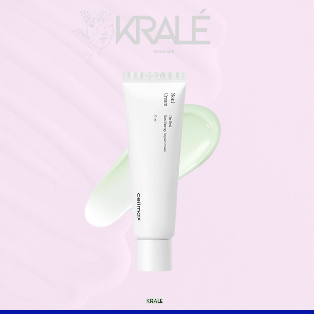 celimax The Real Noni Energy Repair Cream | con ceramida, hidratante, calmante, hidratante, antienvejecimiento, iluminante, para arrugas y líneas finas, para pieles grasas secas y sensibles, 1.7 fl oz